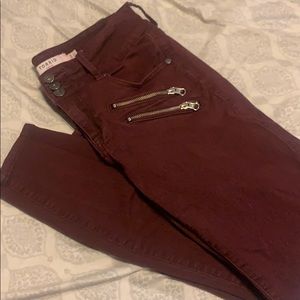 Cranberry skinny jeans size 10